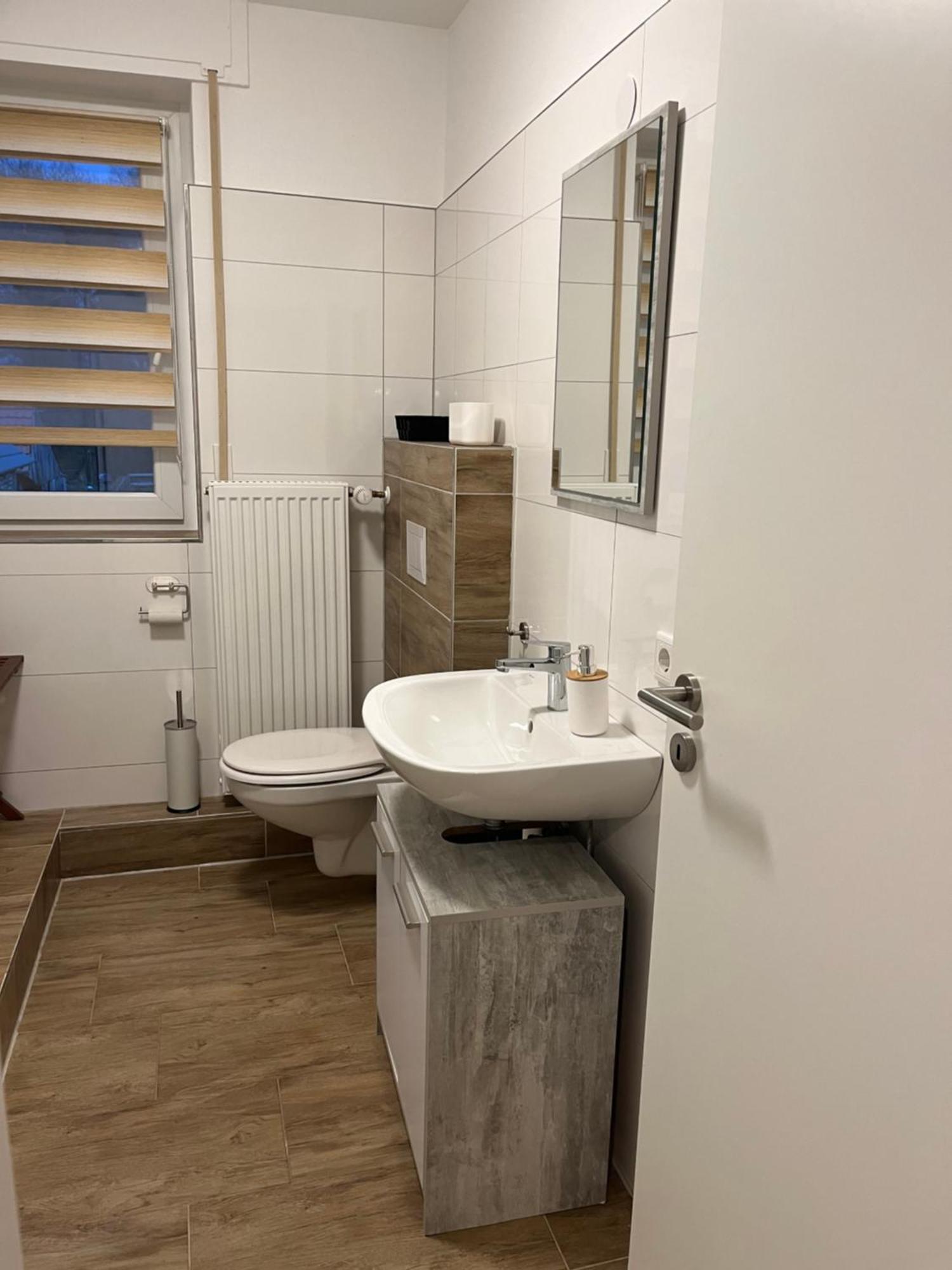 Wunderschoene Ferienwohnung Mit Balkon Auf Dem Bauernhof Greven Exterior photo